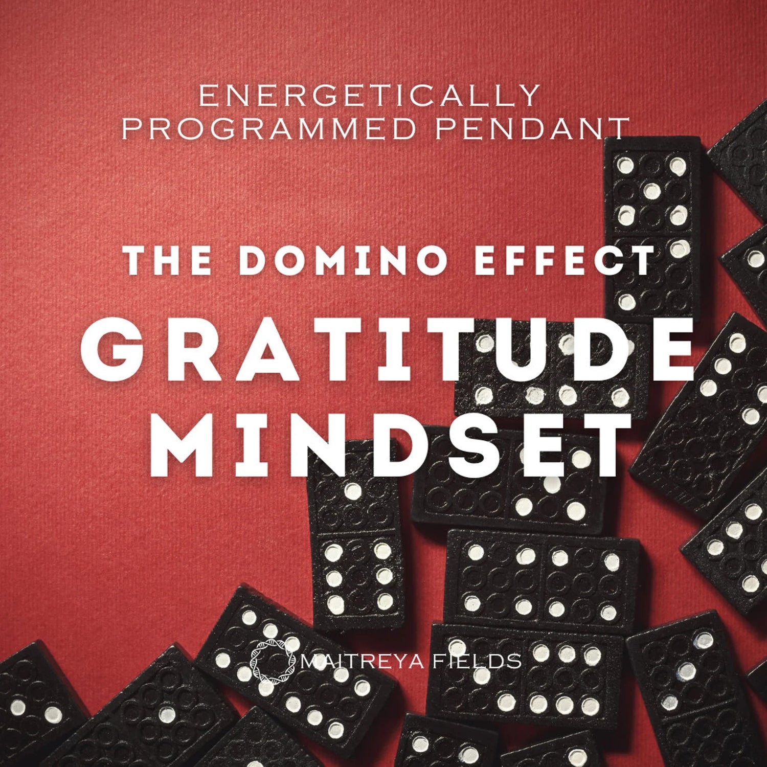 Enhancing Manifestation and Gratitude - The Domino Pendant 123 / Chrysopoeia Series / Maitreya Fields - Energetically Programmed