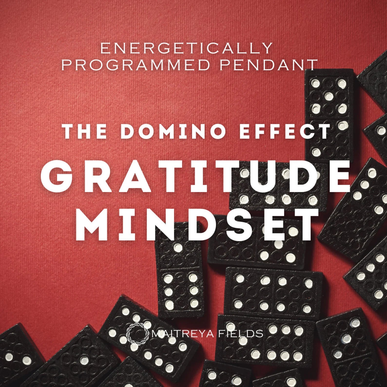 Enhancing Manifestation and Gratitude - The Domino Pendant 123 / Chrysopoeia Series / Maitreya Fields - Energetically Programmed