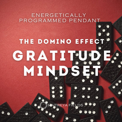 Enhancing Manifestation and Gratitude - The Domino Pendant 123 / Chrysopoeia Series / Maitreya Fields - Energetically Programmed
