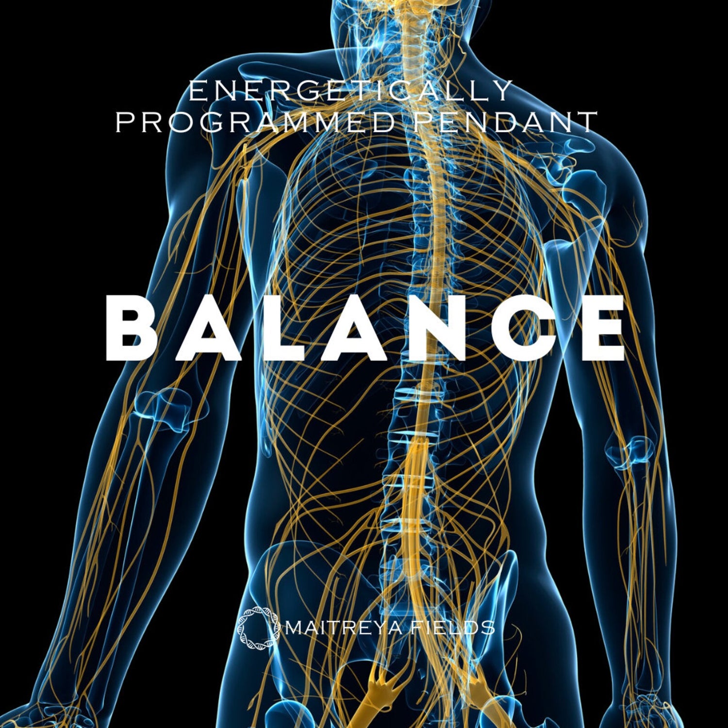 Nervous System Balance Pendant 106 / Chrysopoeia Series / Maitreya Fields - Energetically Programmed