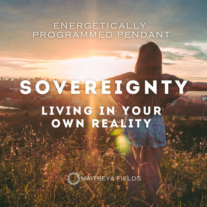 Autonomous Self Pendant 114 / Chrysopoeia Series / Maitreya Fields - Energetically Programmed