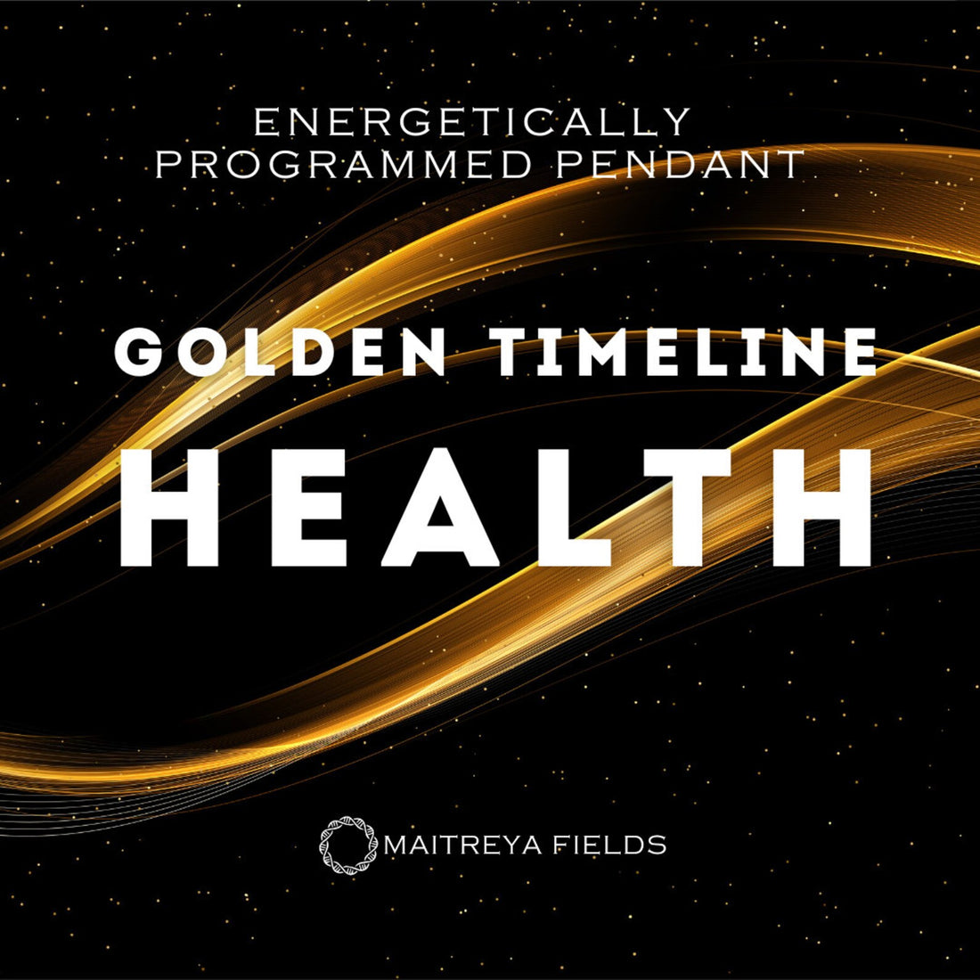 Golden Timeline I Health Pendant 157/ Chrysopoeia Series / Maitreya Fields - Energetically Programmed