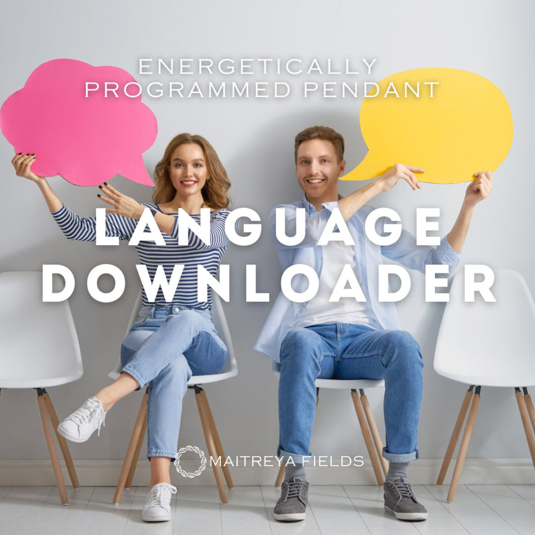 Language Downloader Pendant 135 / Chrysopoeia Series / Maitreya Fields - Energetically Programmed