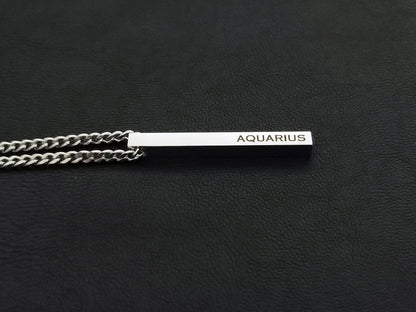 Aquarius Zodiac Sign Pendant 68 / Chrysopoeia Series / Maitreya Fields - Energetically Programmed