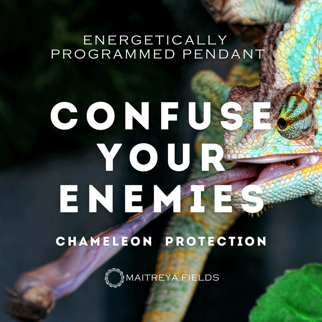 Chameleon Protection - Energy Protection Pendant 142 / Chrysopoeia Series / Maitreya Fields - Energetically Programmed