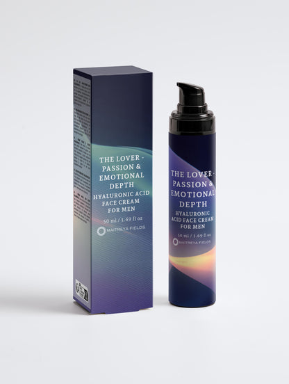 DER LIEBENDE - LEIDENSCHAFT &amp; EMOTIONALE TIEFE - Hyaluronsaeure-Gesichtscreme fuer Maenner