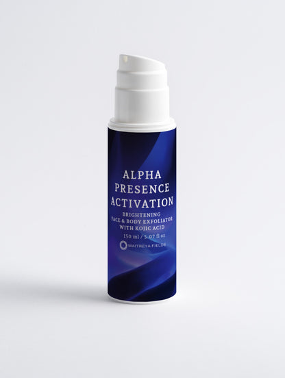 ALPHA PRESENCE ACTIVATION - Brightening Face&amp;Body Exfoliator with Kojic Acid