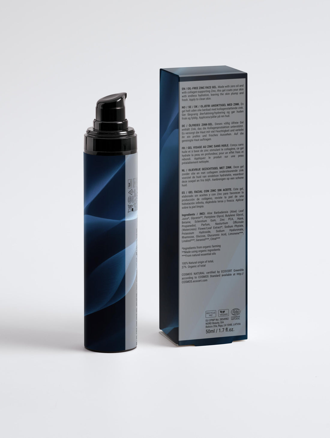 EMOTIONAL STABILITY &amp; CALM MASCULINE HEART - Oil-Free Zinc Face Gel for Men