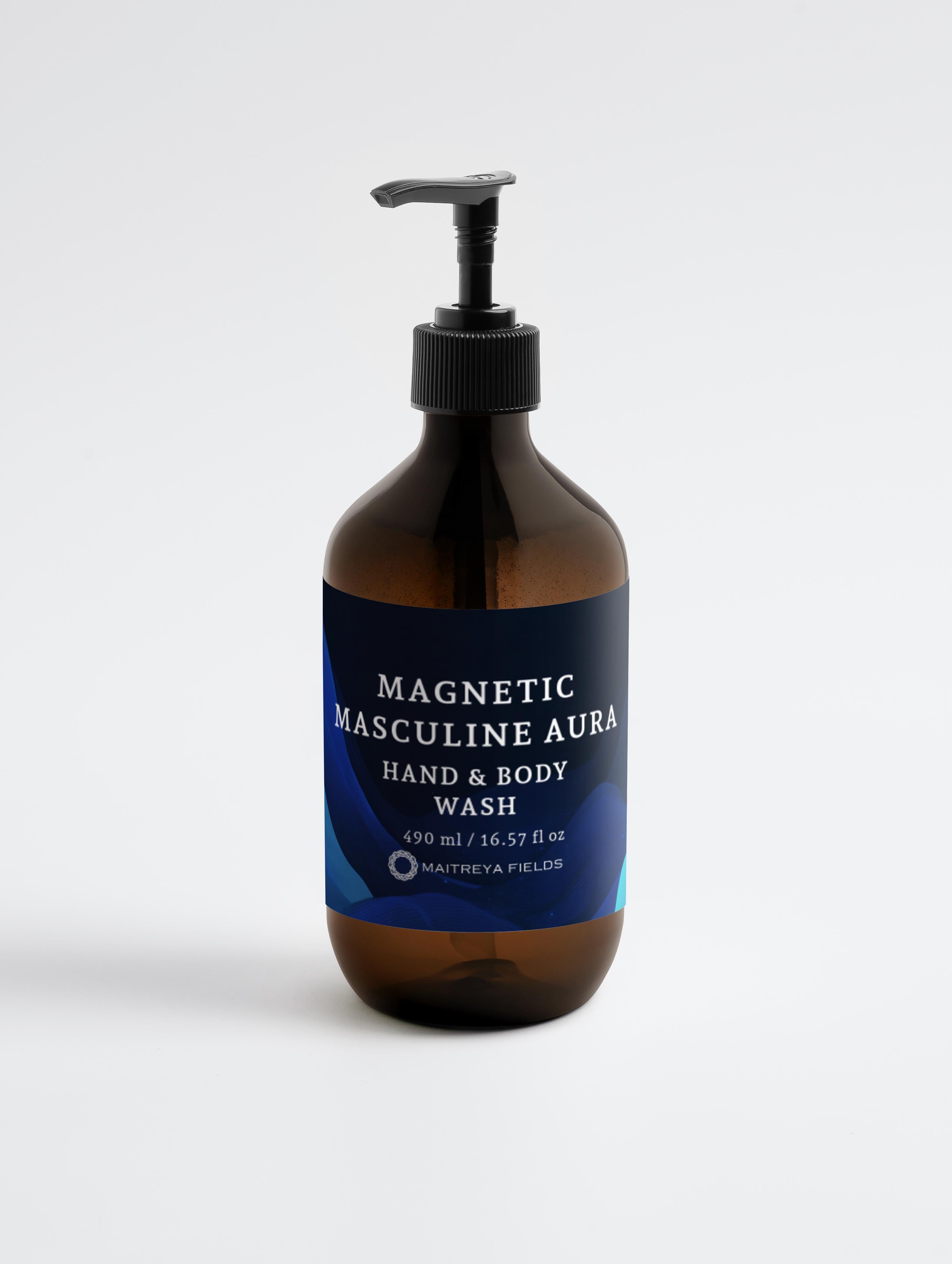 MAGNETIC MASCULINE AURA - Hand &amp; Body Wash, Patchouli &amp; Amber Vanilla